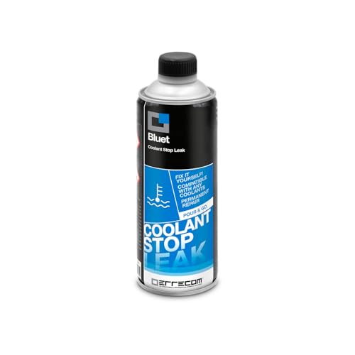 ERRECOM Bluet, Sellador de Fugas para solucionar Las pérdidas del Radiador y de los Sistemas de enfriamiento de los automóviles y motociclos, farasco del 250 mL