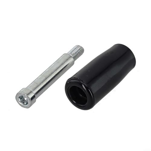 Bulevisiter Poignée de volant tournante avec tige filetée mâle pour fraiseuse, tour, meuleuse – Bouton M6/M8/M10 pour équipement industriel, 33-80 mm (M6 x 40)