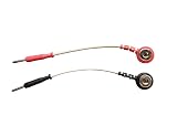 Fiab Coppia Adattatori per elettrodi elettrostimolatore da clip snap 4mm maschio trasforma in spinotto pin maschio 2mm