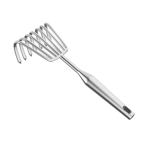 Rastrillo de mano de acero inoxidable para jardín 7 púas