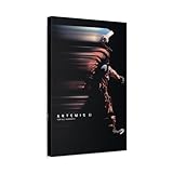 Artemis II Motivation Nasa - Canvas Wall Art Print 18x12 inch (45x30 cm) - Vertical / 1.25 inch