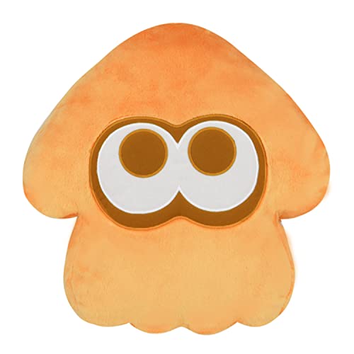 Coussin calmar Splatoon 3 orange idée cadeau originale anniversaire geek