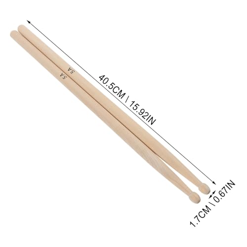 Baquetas LIOOBO de madera de arce con agarre suave y peso balanceado, tamaño 5A para principiantes e intermedios miniatura 5