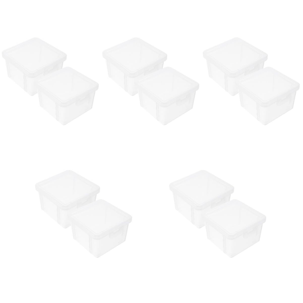 5 Sätze Münzbox Aus Kunststoff Meisterschaftsdarstellung Deckel Belanglos Sicher Münzen Ordner Taschenschirme Kapseln Münzhalter Praktischer Münzschutz Pp Transparent 2 Stück * 5 NUOBESTY
