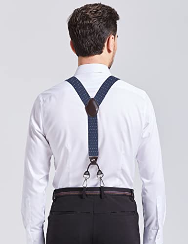 Image of Men's Suspenders with Swivel Hooks and Adjustable Braces, Suitable for Heavy Duty, Big and Tall
