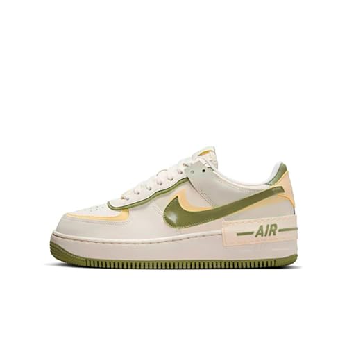 Nike Air Force 1 Shadow Women's Shoes (FN6335-101, Sail/Alabaster/Pale Ivory/Oil Green) Size 10