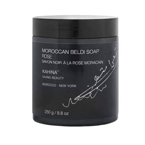 Kahina Giving Beauty Moroccan Beldi Soap, Rose Damascena, 250 g.