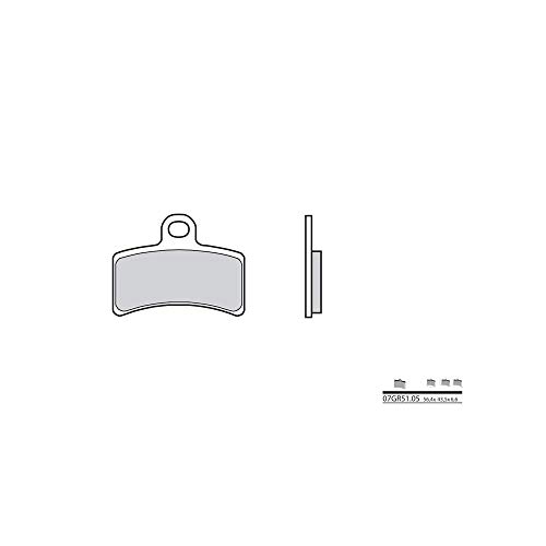 Plaquettes de frein Brembo 07GR5105 organique performance et usure