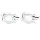 Spiegelhalterungsklemme, 2 Stück, 25 Mm, Motorrad-Lenker-Spiegelhalterung, Klemmhalterung, Adapter, Universell für Motorrad, ATV, Roller, Projektfahrräder (Silber M8)