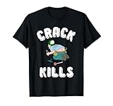 Crack Kills T-Shirt Funny Plumber Shirt For Men T-Shirt