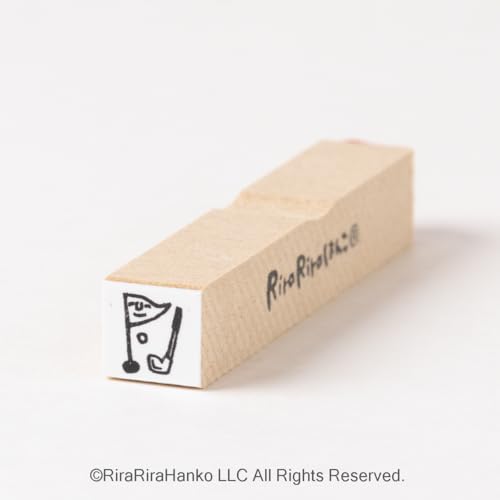 【ゴルフ】スケジュールはんこ＊ラバースタンプ10mmx10mmx62mm/RiraRiraはんこ/R343のサムネイル