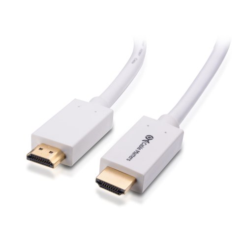 Cable Matters [Premium Certified] White HDMI Cable 6 ft (Premium HDMI Cable) with 4K HDR Support