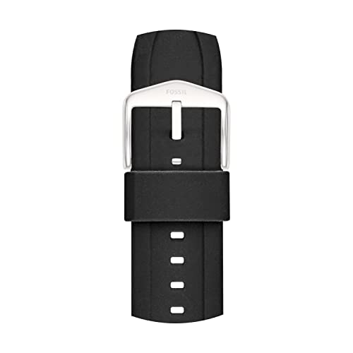 Image of Fossil Men's 22mm Dark Brown LiteHide Leather Watch Band