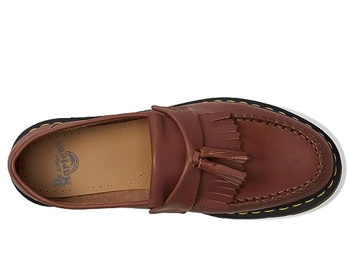 Image of Dr. Martens Men's Adrian Carrara Loafers, Saddle Tan, 8 Medium US