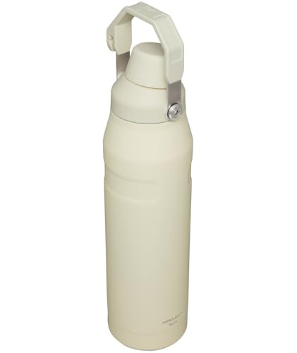 Image of Stanley IceFlow Fast Flow Water Bottle 36 oz | Angled Spout Lid | Lightweight and Leakproof for Travel and Sports | Insulated Stainless Steel | BPA-Free | Cream
