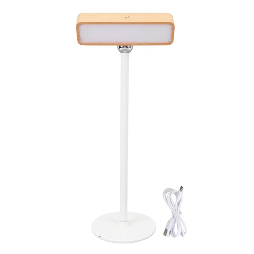 LINGDAV 360 Degree Rotation Wall Sconce Rechargeable Wooden Desk Lamp, Dimmable Touch Control Warm Light 3000K Magnetic Bedside Lamp for Bedroom Living Room Nightstand