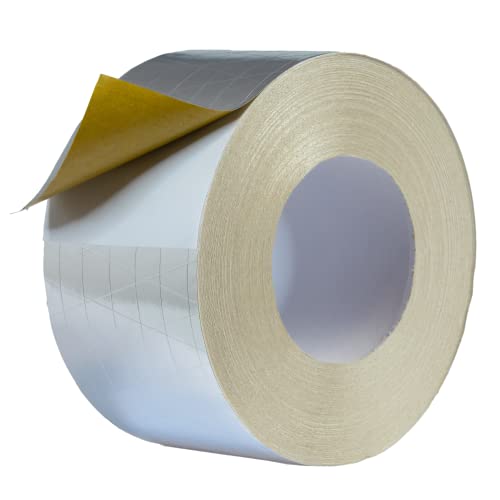 STERR - Starkes verstärktes Aluminiumband Aluminiumfolienband Silber 75 mm X 50 m