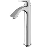 VIGO Linus 10.625 inch H Single Hole Single Handle Bathroom Faucet in Chrome - Vessel Sink Faucet VG03013CH