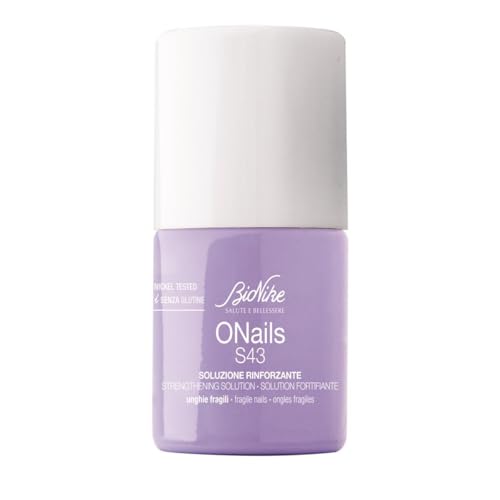 Bionike Onails - S43 Soluzione Rinforzante per Unghie Fragili che Si Spezzano, con Cheratina, Zinco e Magnesio, Rinforza e Protegge l'Unghia e Riduce Rotture e Sfaldamenti, 11 ml