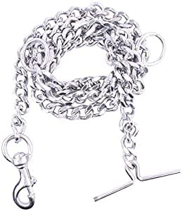 SR VISION Heavy Duty 60 Inch Long Stainless Steel Leash Chain with Hook Ideal for Playing/Walking Puppy and Dogs (X-Large) (B0C173PL7L) Amazon Price History, Amazon Price Tracker