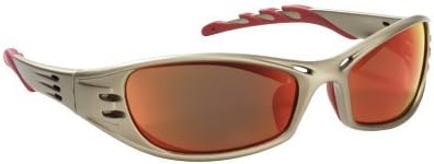 3M AO Safety/3M Tekk 90987 Fuel High Performance Safety Glasses with Titanium-Colored Frame and Red Mirror Lens by AOSafety