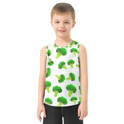 J JOYSAY Floret Food White Boys Tank Top Sleeveless Muscle Shirts Quick Dry Kids T-Shirts 3-15T2