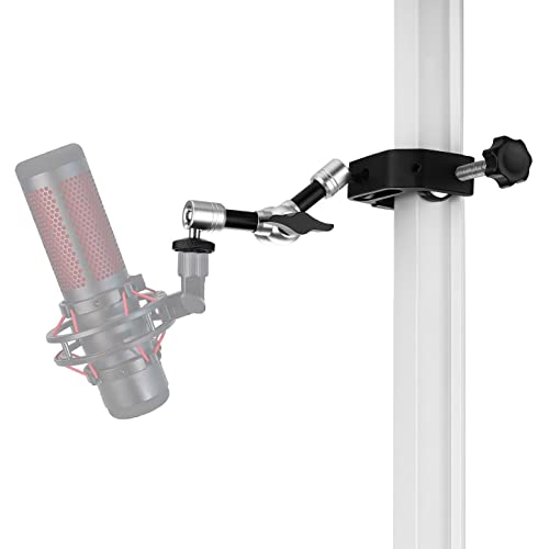AceTaken QuadCast Mic Stand Clamp Mount Compatible with HyperX QuadCast SoloCast and USB Condenser Gaming Microphones