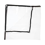 BinZyronic 透明防雨温室フィルム 加厚設計 – 折りたたみ可能 ガーデンカバー 強風対策 冬の植物保護