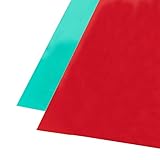 ccHuDE 12 Pcs Red and Green Transparent Plastic Sheet Correction Gel Light Lighting Filter Film Sheets for Christmas Outdoor Lights