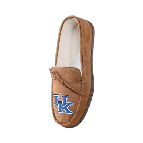 Image of FOCO NCAA Mens NCAA College Team Logo Moccasin Slippers