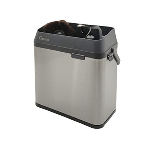 Electric Portafilter Cleaning Machine Knock Box Coffee portafilter Cleaner (Silver)