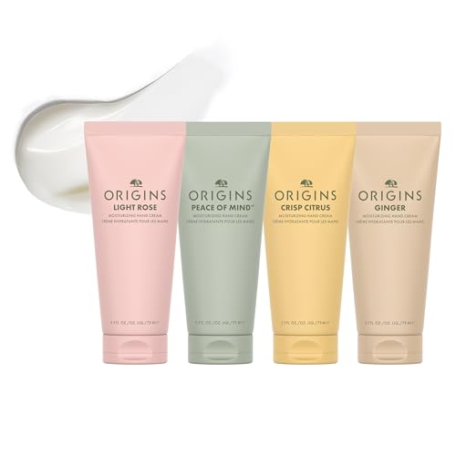 Origins 4-Piece Hand Cream Bundle Skin Care Set | Includes All of Our Full-Size Hand Creams | With Plant-Derived Glycerin