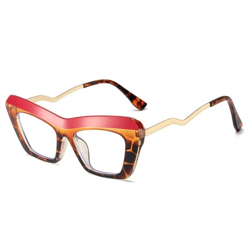Lunettes carrées colorées pour femmes et hommes punk rétro à verres transparents C1