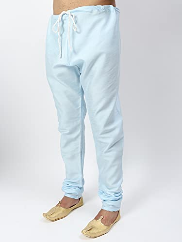 Image of Uri and MacKenzie Men's Silk Blend Regular Kurta Churidar Pyjama with Bundi Nehru Jacket /Waistcoat