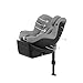 CYBEX Gold Kinder-Autositz Sirona Gi i-Size Plus inkl. Neugeboreneneinlage und Base, Ab ca. 0 bis 4 Jahre, Max. 20 kg, 40 - 105 cm, Stone Grey