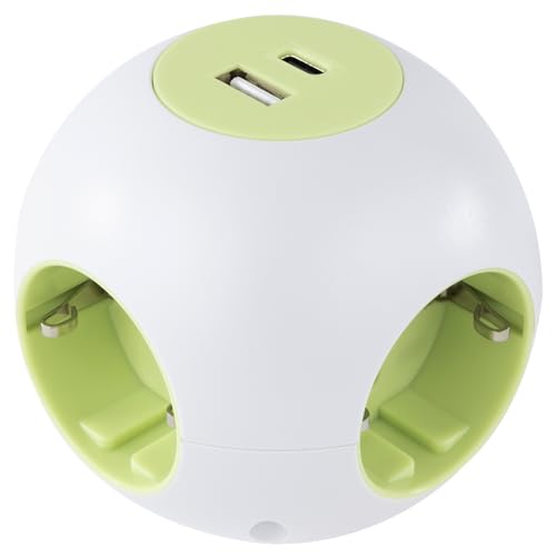 REV Würfelsteckdose PowerGlobe - Mehrfachsteckdose 4-Fach mit 2X...