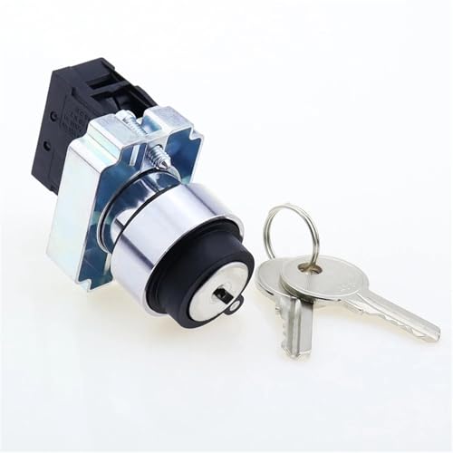 Interruptor de llave 22mm selector rotativo para panel eléctrico de automatización 6