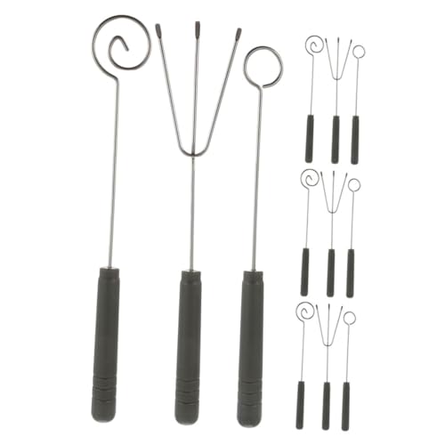 Cabilock 4 Sets Fondue Forks Set Stainless Steel Chocolate Dippers for Cheese Jam Dessert Decoration Accessories for Parties Gatherings DIY Food Styling