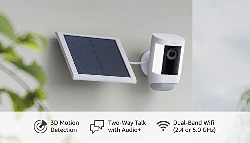undefined Ring Spotlight Cam Pro, Solar | 3D Motion Detection, Two-Way Talk with Audio+, and Dual-Band Wifi (2022 release) - White の商品画像 5