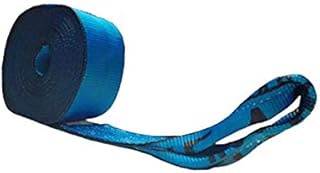 Tie 4 Safe 4 Inch x 30 Foot Blue Winch Straps with Loop End - Pack of 2