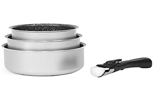 Arthur Martin Set de 3 casseroles amovibles Gris 16/18/20 cm AM120G
