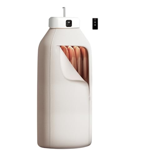 Séchoir à linge électrique, mini sèche-linge électrique pliable, pompe à chaleur 600 W, sèche-linge avec télécommande intelligente, 30 minutes de linge humide, séchage rapide