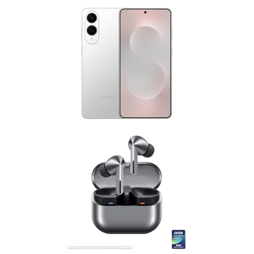 Image of Samsung Galaxy S25 Edge 512GB Unlocked AI Smartphone, Titanium Silver w / Galaxy Buds 3 Pro AI True Wireless Bluetooth Earbuds, Silver