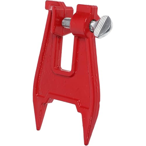 Soporte para cadena de motosierra portátil accesorio de acero aleado rojo