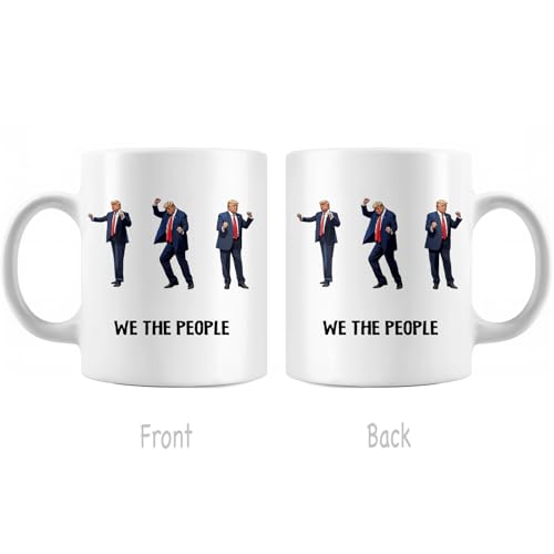 Taza de cerámica blanca We The People 11oz miniatura 3