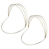 Healeved 2Pcs Antique Crown DIY Frame Headdress Supply Bride Crown Base for Hanfu Wedding Party Lightweight Tiara Crafting Accessory