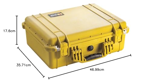 Pelican 1500 Camera Case with Foam (Yellow)