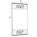 Niubee Acrylic Sign Holder 5x7 Vertical, Wall Mount Sign Holder Door Sign Holder Memo Holder Clear Wall Frame with Tape Adhesive for Office, Home, Store, Restaurant, No Drilling - Vertical (6 Pack)
