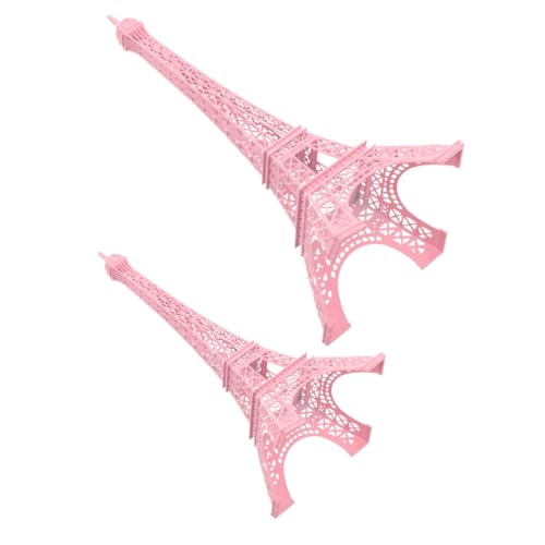 MOLUCKFU 2個 エッフェル塔模型 メタリック合製 耐久性 ヨーロピアンデザイン おしゃれなデスクトップ飾り クリエイティブなインテリア