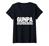 Photo Gallery donna gunpa come un nonno normale ma più divertente e possiede pistole divertenti maglietta con collo a v Photo Gallery donna gunpa come un nonno normale ma più divertente e possiede pistole divertenti maglietta con collo a v
